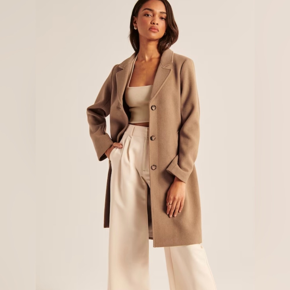 Wool Blend Dad Coat